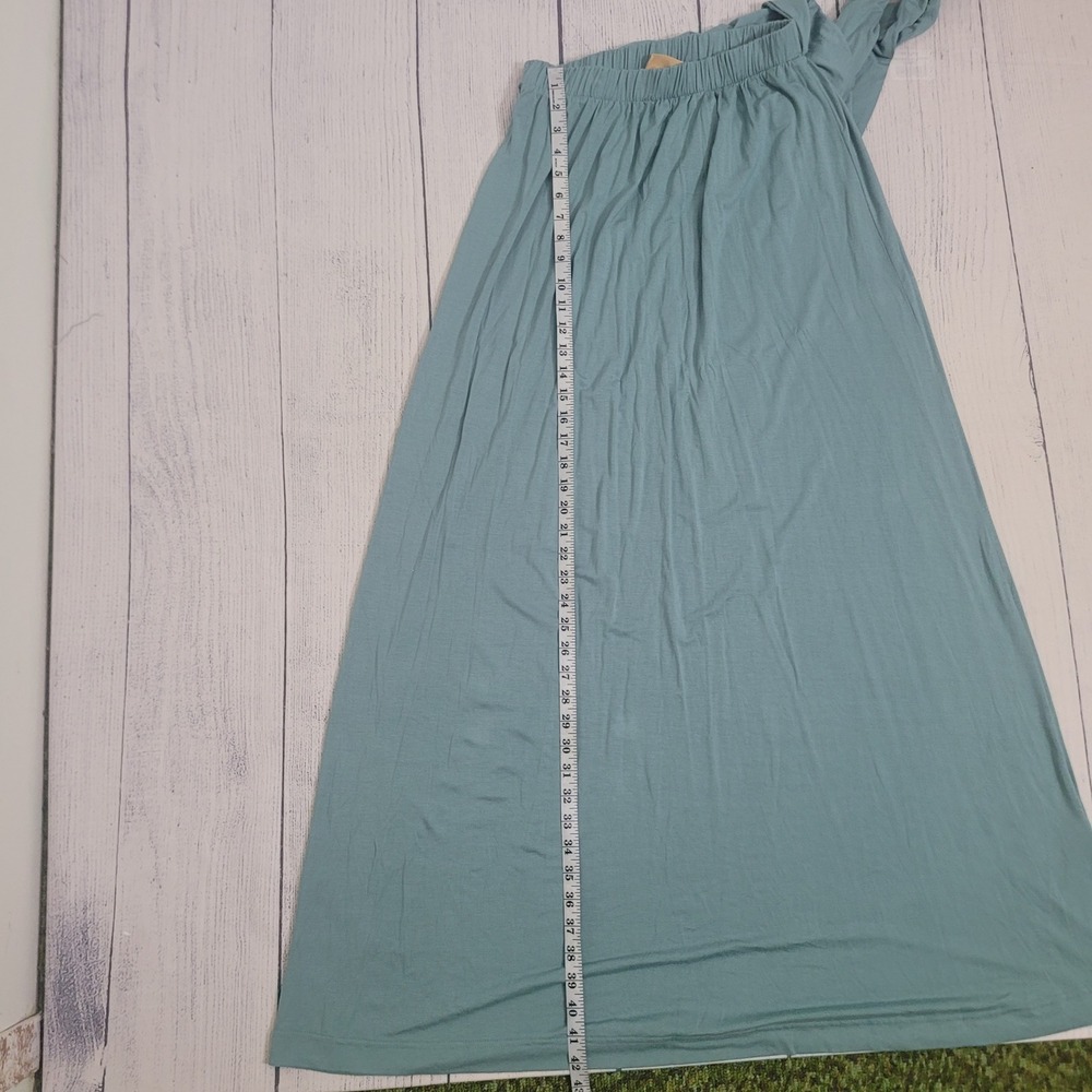 Free‎ People XS Freerest Convertible Maxi Dress Womens Sage Green Wrap Cut-Out - Picture 7 of 10
